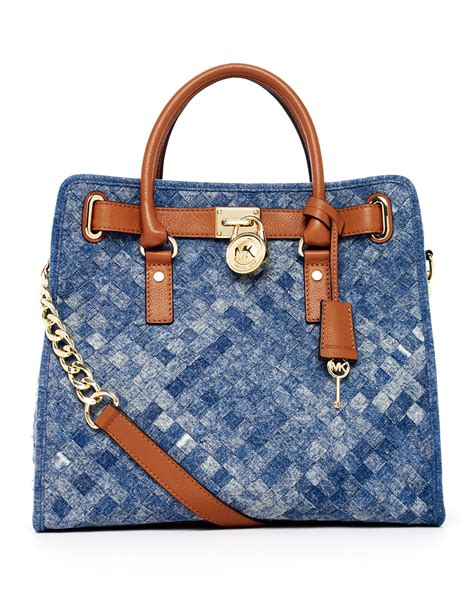 denim handbags michael kors|Michael Kors jean bag.